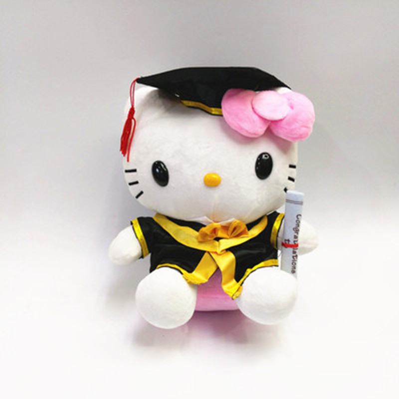 Cute Cinnamorol Plush Toys Doctor hat bachelor uniform graduation dollStuffed Animal Soft Doll Kids Birthday Gift Cartoon Anime
