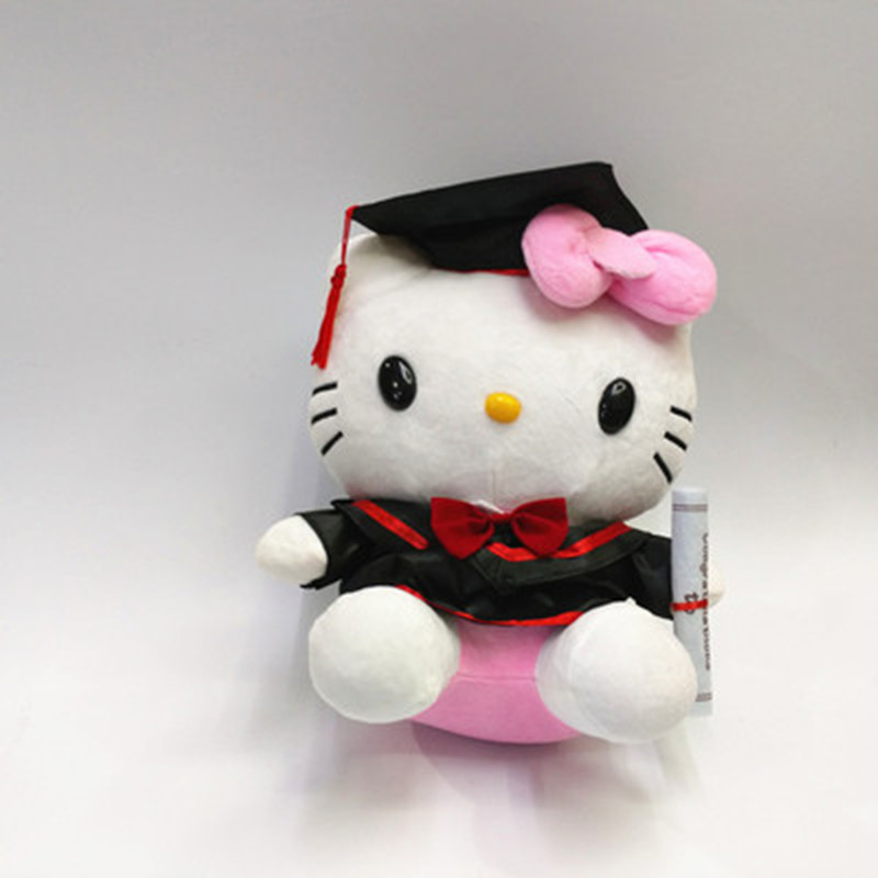 Cute Cinnamorol Plush Toys Doctor hat bachelor uniform graduation dollStuffed Animal Soft Doll Kids Birthday Gift Cartoon Anime