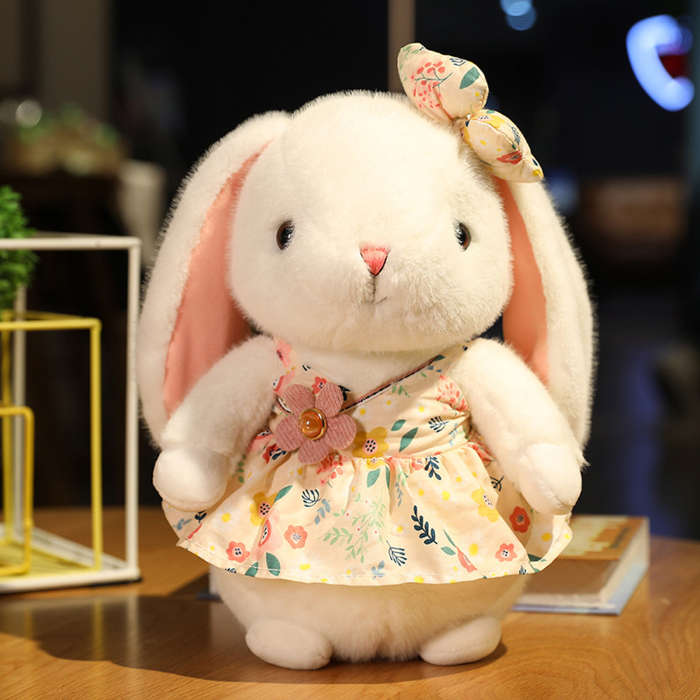 30/40cm Rabbit With Flower Skirt Sof Stuffed Plush Toy