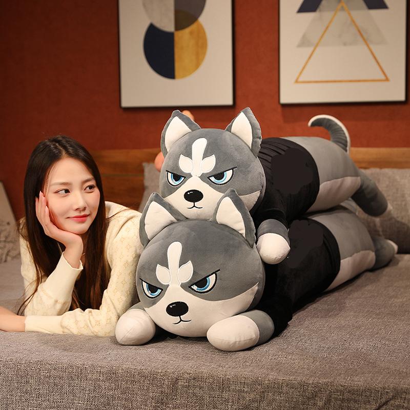 100-200cm Kawaii Husky Soft Stuffed Plush Pillow Toy