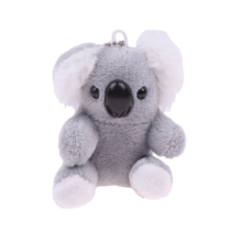 Small Gray Koala Bear Stuffed Plush Keychain