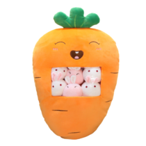 Carrot Pudding Mini Bunny Bag Of Snacks Soft Plush Toy