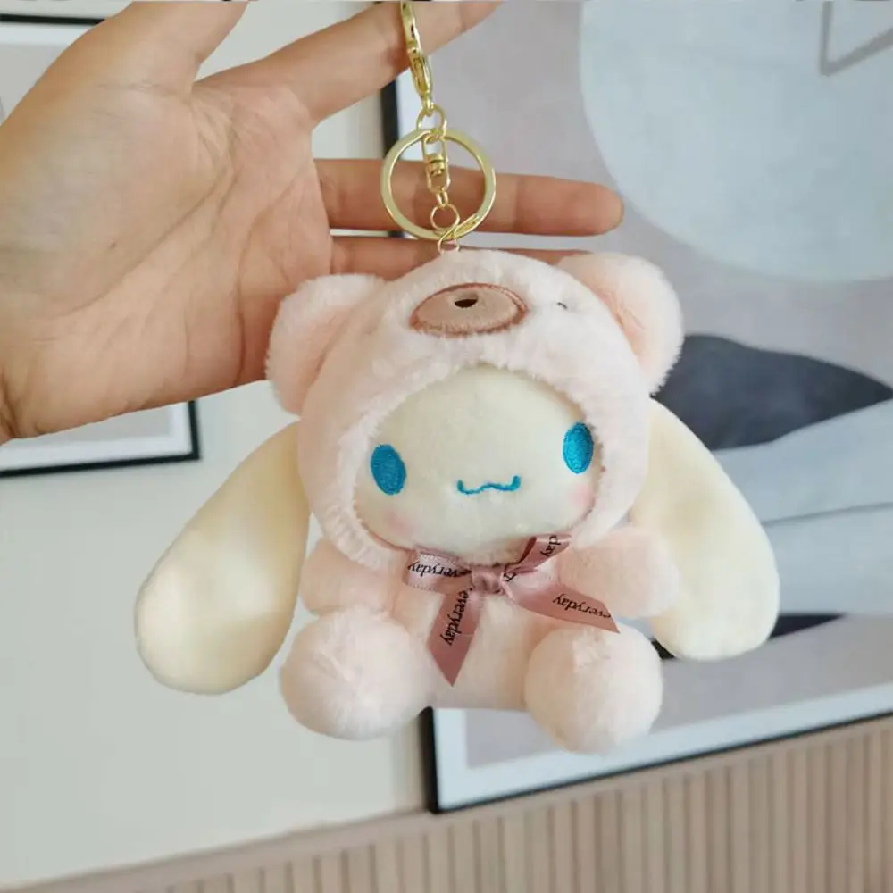 Anime Cinnamoroll Transformed Into Bear Soft Plush Keychain