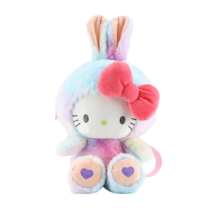 Sanrio Hello Kitty Transformed Into A Colorful Rabbit Soft Plush Backpack