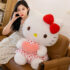 Kawaii Cartoon Hello Kitty With Heart Soft Plush Toy