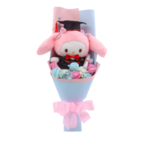 Kawaii Cartoon My Melody Graduation Soft Plush Toy Bouquet