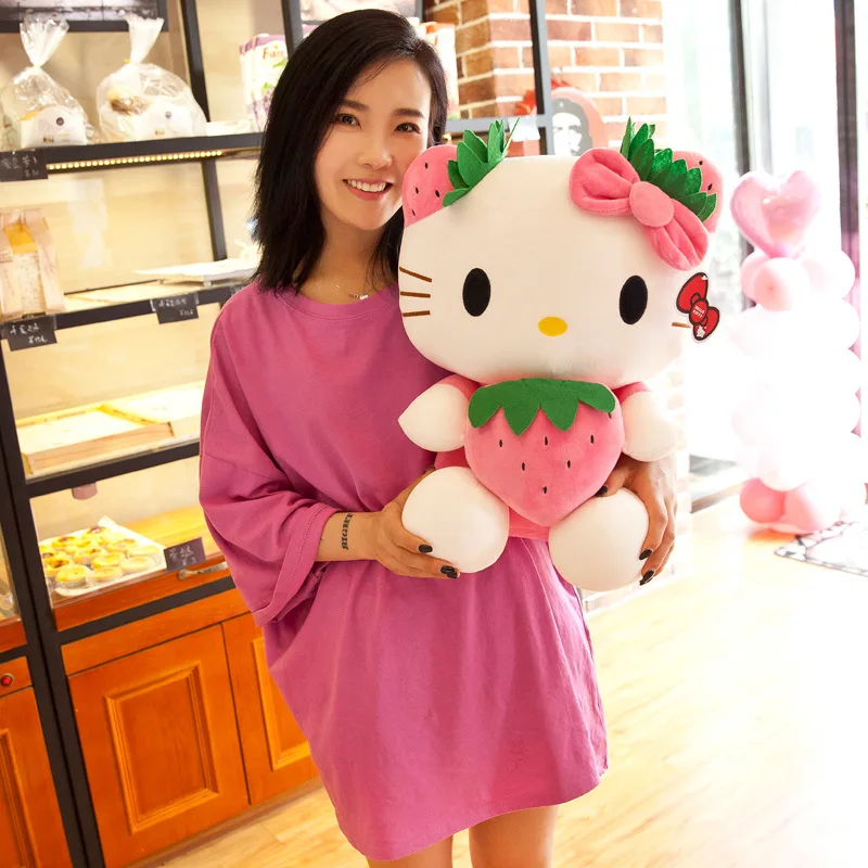 Cartoon Hello Kitty Strawberry Stuffed Plush Toy