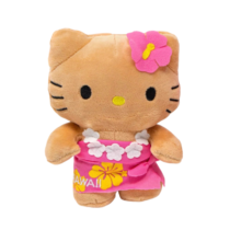 Cartoon Hawaiian Hello Kitty Soft Stuffed Plush Keychain