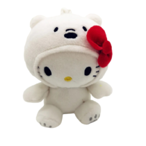 Cartoon Hello Kitty Transformation White Panda Soft Plush Toy