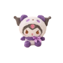 Sanrio Kuromi Transformed Into A Purple Panda Soft Plush Toy