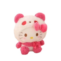 Sanrio Hello Kitty Transformed Into Pink Panda Stuffed Plush Toy