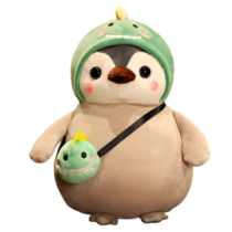 35cm Kawaii Penguin Turn To Dinosaur Soft Plush Toy