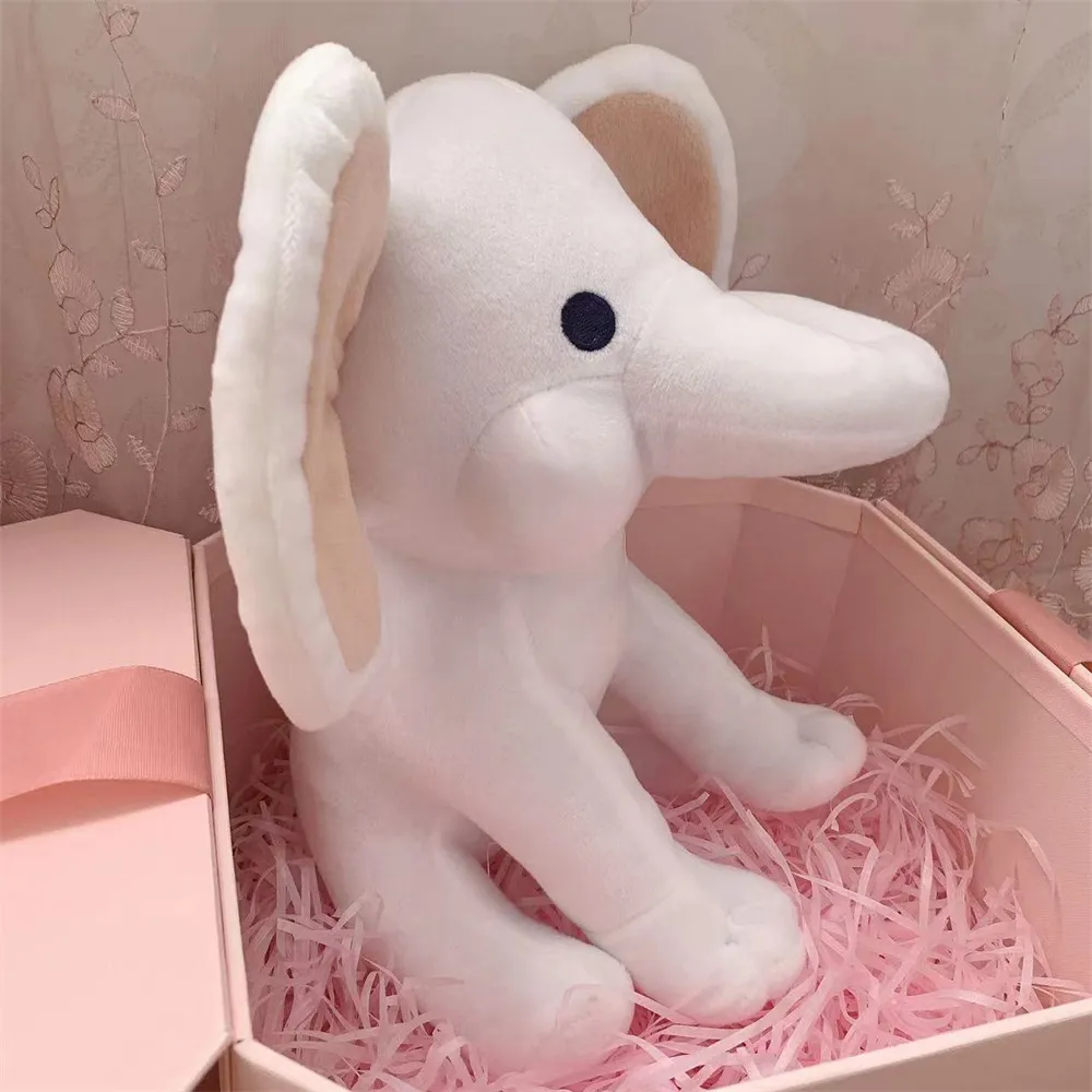 Kawaii Brown Ears Baby Elephant Soft Stuffed Plush Toy