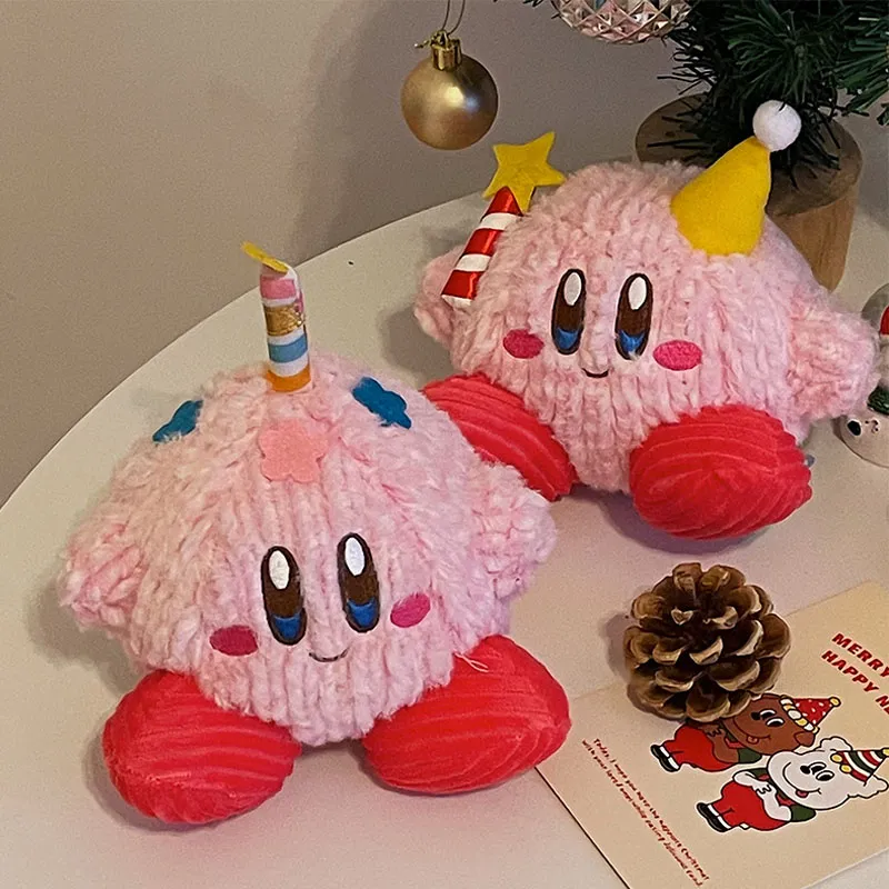 12cm Cartoon Pink Candle Kirby Soft Plush Toy