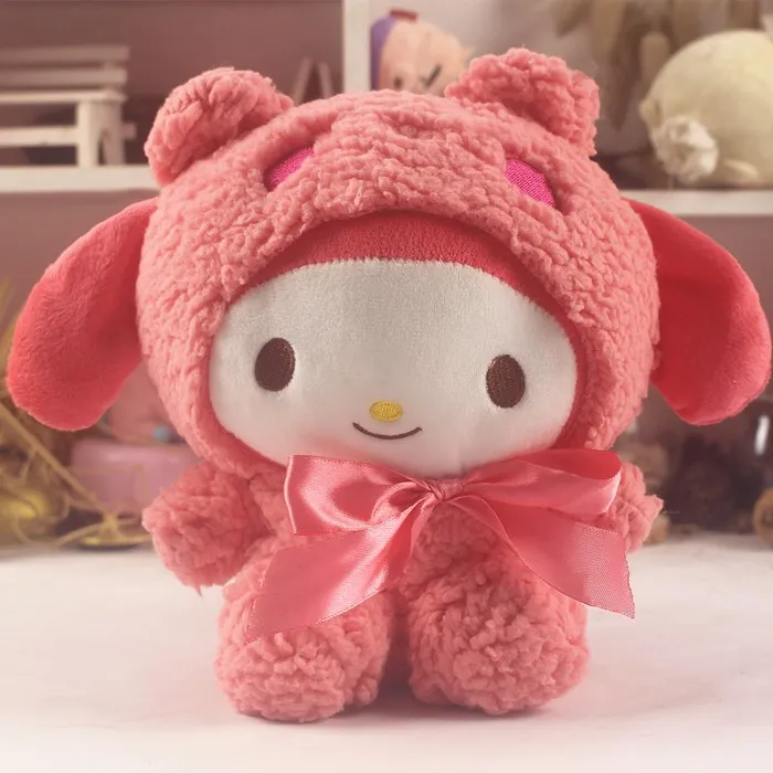 22cm Kawaii My Melody Dress Up Panda Soft Plush Toy