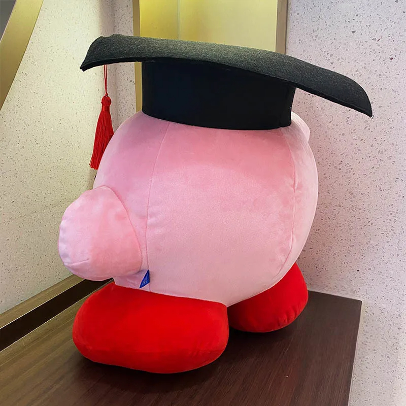 38cm Kawaii Kirby Graduation Plush Toy