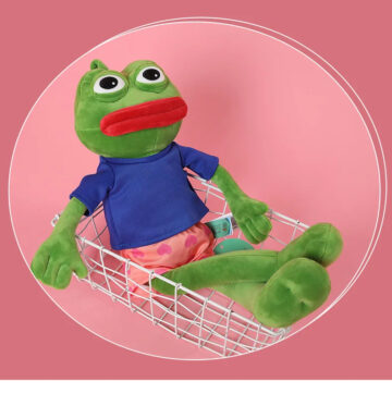 60-100cm Sad Frog Soft Stuffed Plush Toy