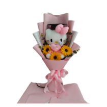 Hello Kitty With Graduation Hat Stuffed Plush Bouquet