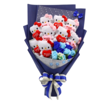 Cartoon Hello Kitty Soft Stuffed Plush Toy Bouquet
