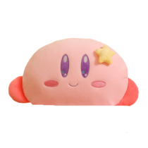 Kawaii Pink Star Kirby With Blanket Soft Plush Toy