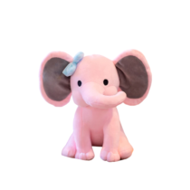 Kawaii Baby Elephant With Bow Soft Stuffed Plush Toy