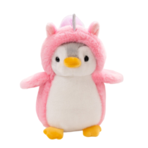 Cartoon Penguin With Unicorn Costume Soft Plush Toy