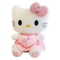 Anime Hello Kitty With Bow Soft Stuffed Plush Toy