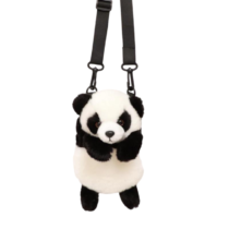 25cm Cartoon Panda Soft Stuffed Plush Backpack
