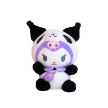 20cm Kawaii Anime Kuromi Turn Into Panda Soft Plush Toy