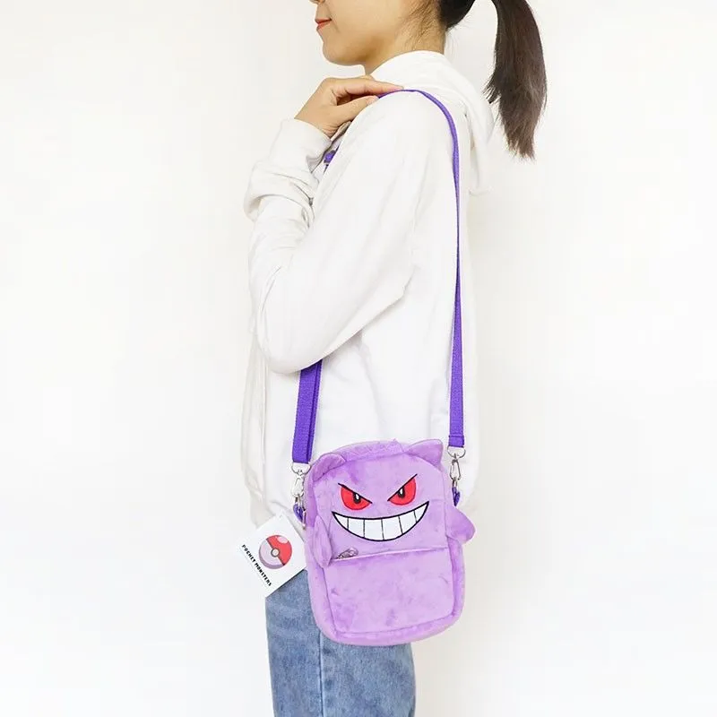 Cartoon Pokemon Gengar Soft Backpack Bag 