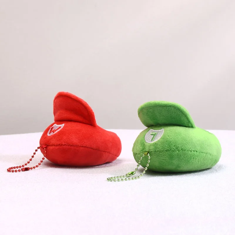 Super Luigi Bros Cosplay Hat Plush Pendant Keychain