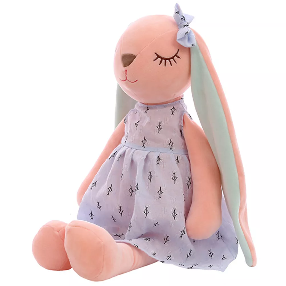 35CM Cute Cartoon Long Ears Rabbit Doll Baby Soft Plush Toys For Children Rabbit Sleeping Mate Stuffed Plush Animal Toys Infants