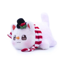 25cm Christmas Snow Man Cat Soft Plush Toy