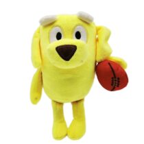 22cm Yellow Bluey Lucky Dog With Ball Soft Plush Toy
