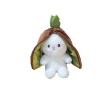 Kawaii Kiwi Fruit Bunny Christmas Soft Stuffed Plush Toy