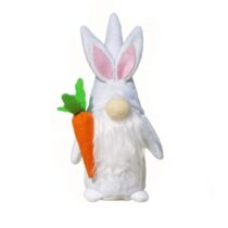 21cm Handmade Faceless Gnome White Rabbit Easter Soft Plush Toy