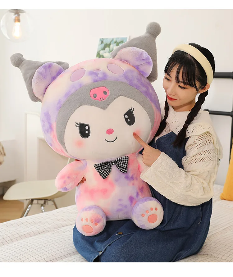80cm Sanrio Cartoon Kuromi Soft Stuffed Plush Toy
