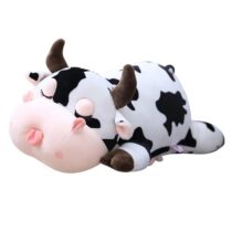 50cm Sleepy White Plush Milky Cow Soft Plush Toy