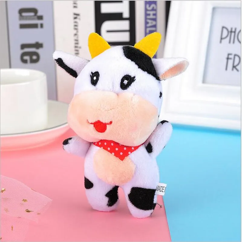 12cm Kawaii Little Mascot Cow Soft Plush Toy 