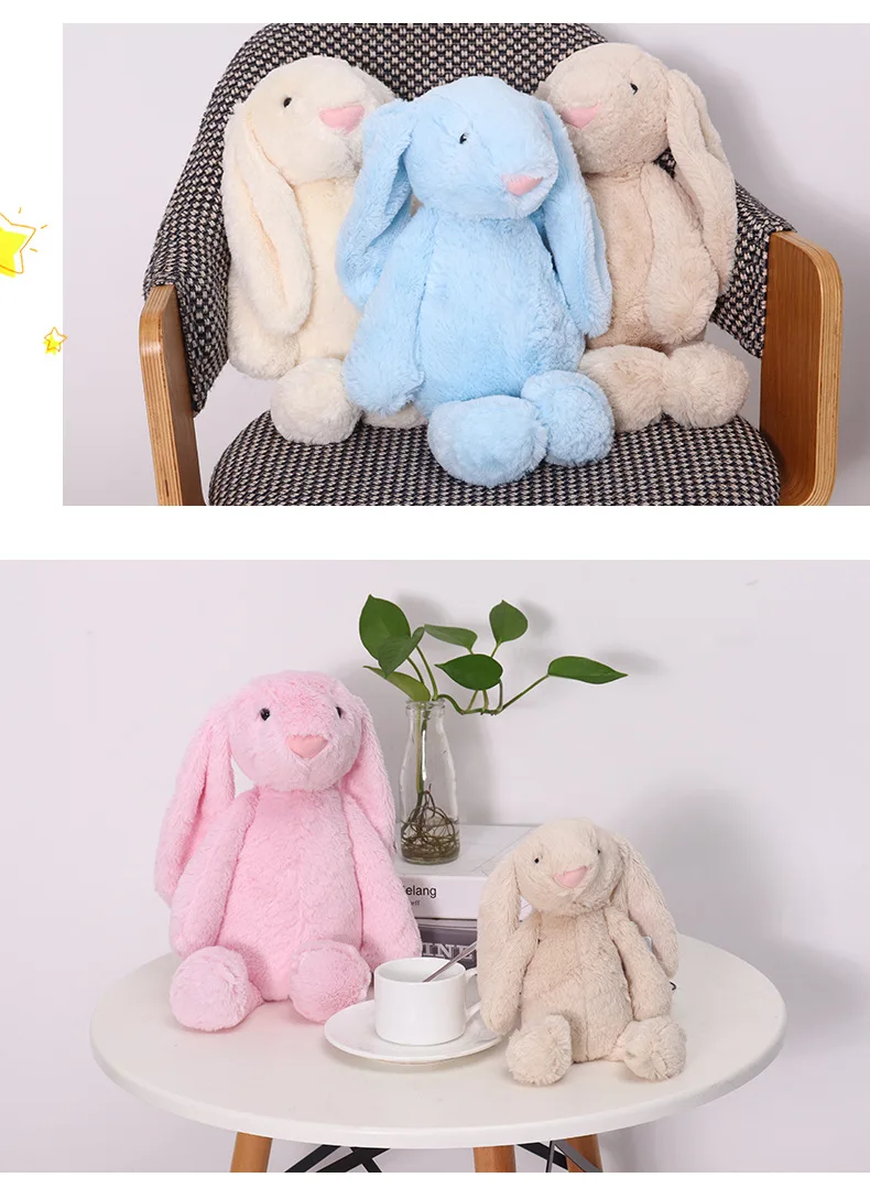 30/40cm Long Ear Rabbit Soft Stuffed Plush Toy