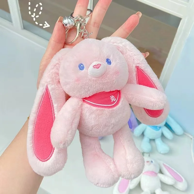 20cm Long Ear Rabbit Soft Stuffed Plush Keychain Toy