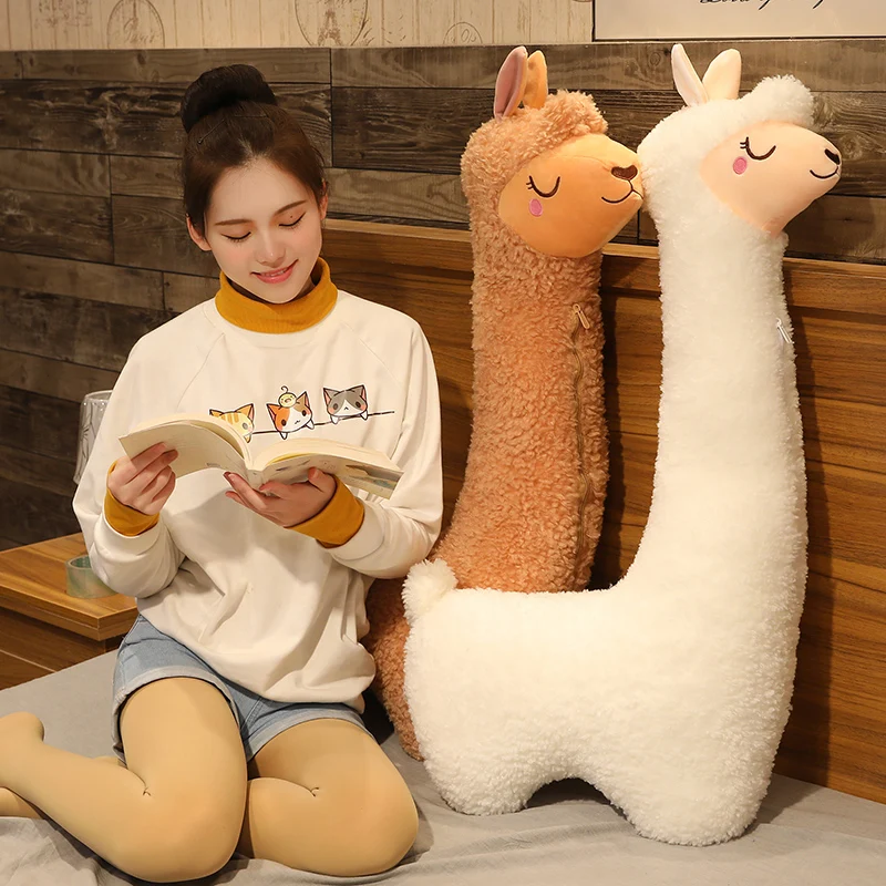 130cm Big Alpaca Sheep Soft Stuffed Plush Toy 