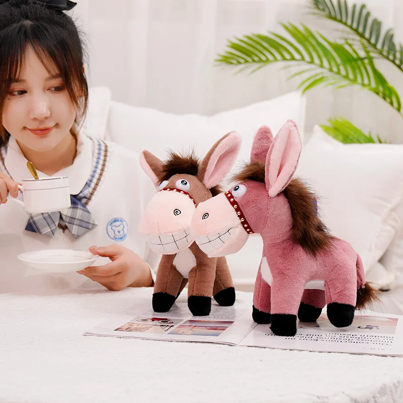 22cm Animal Donkey Soft Stuffed Plush Toy