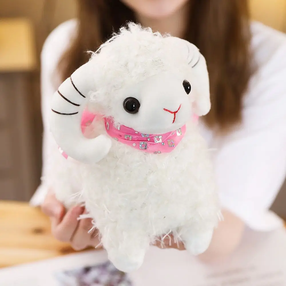 20CM Cartoon Goat Plush Toy Kawaii Stuffed Animal Lamb Sheep Plush Doll Soft Baby Accompany Dolls Girls Birthday Gift
