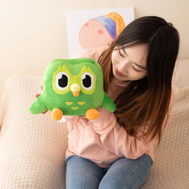 30cm Green Duolingo Owl Soft Stuffed Plush Toy