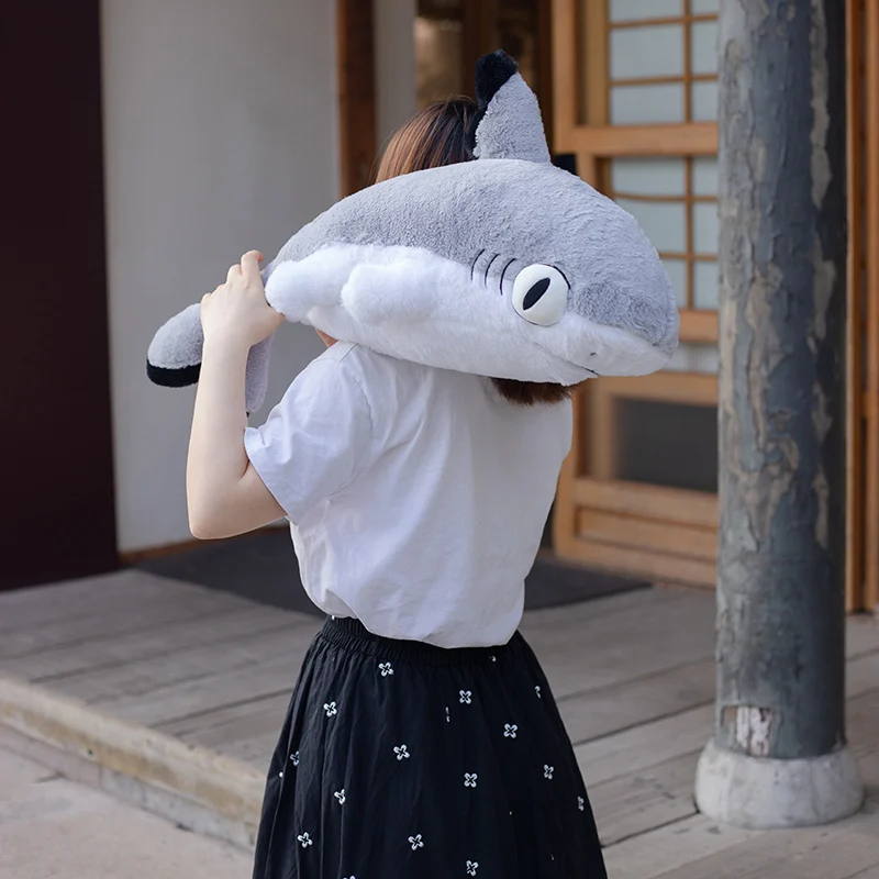 Kawaii 70cm Shark Soft Stuffed Plush Toy