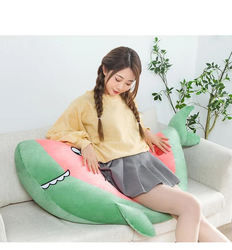 35-120cm Watermelon Shark Soft Stuffed Plush Toy