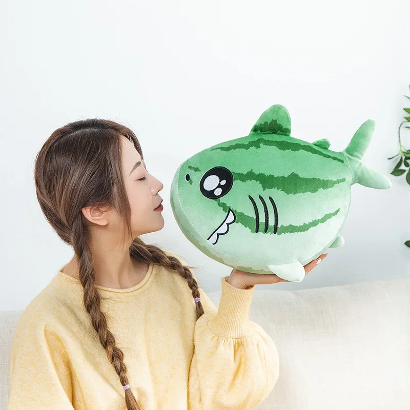 35-120cm Watermelon Shark Soft Stuffed Plush Toy