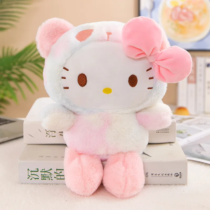 22cm Kawaii Hello Kitty Dress Up Panda Soft Plush Toy
