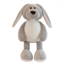 25cm-28cm Kawaii Gray Rabbit Soft Stuffed Plush Toy